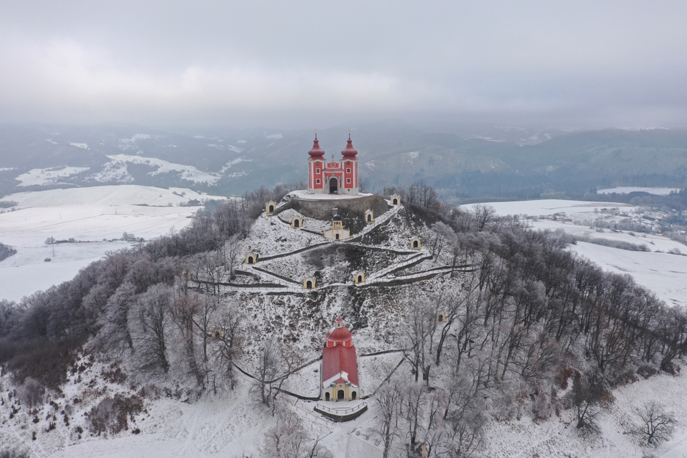 A dramatic mountain landscape near Banska Stiavnica 