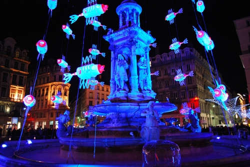 ジャコバン広場、光の祭典 | フランス、リヨン