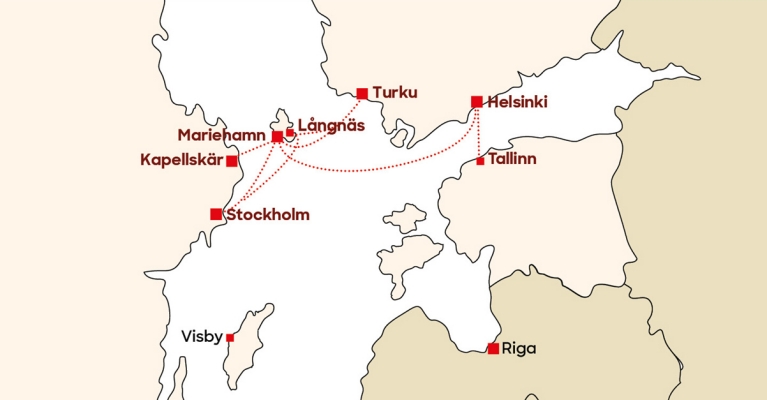 Viking-Line-route-map