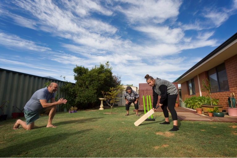 Backyard cricket (by Shutterstock)
