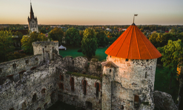 Cesis Castle from above