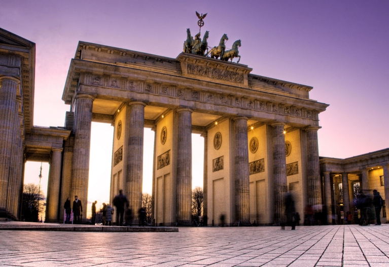 德国柏林的勃兰登堡门 (Brandenburg Gate)