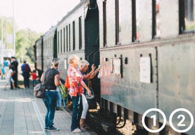 Diferenças entre a 1ª e 2ª classe | Embarque de pessoas