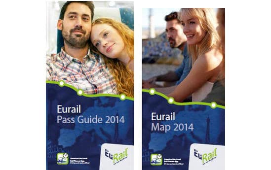 2014年的Eurail欧铁通票指南和地图