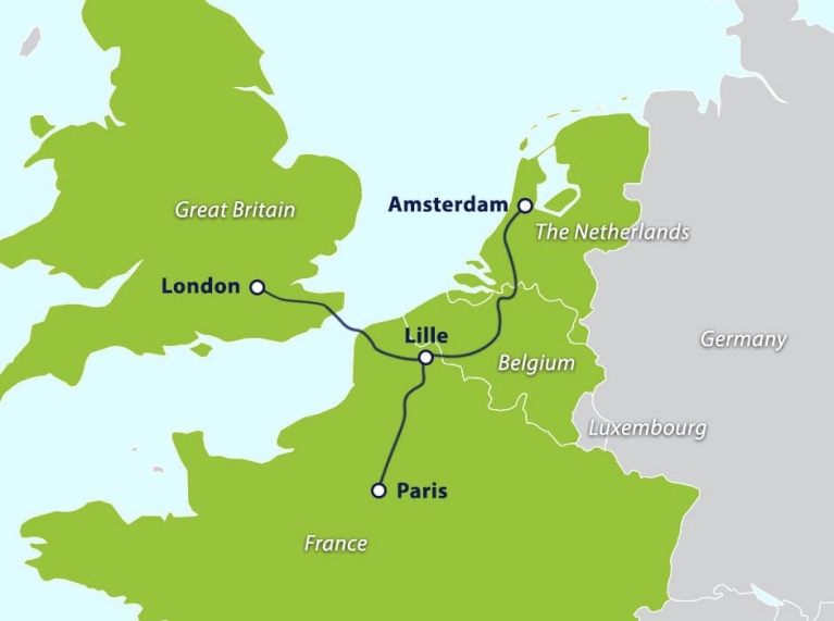 鉄道 図 ヨーロッパ 路線 オランダの鉄道地図 I: