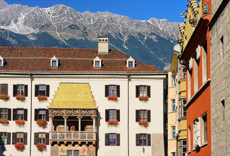 오스트리아 인스브루크에 있는 황금 지붕(Goldenes Dachl)