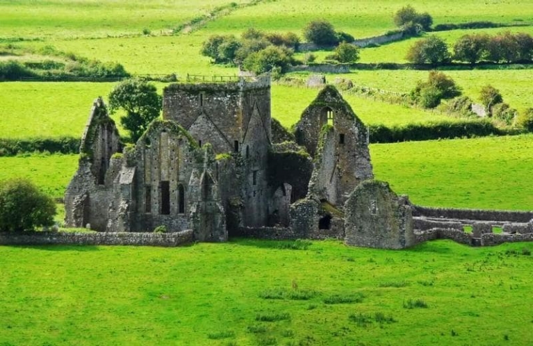爱尔兰的一处古城堡遗址