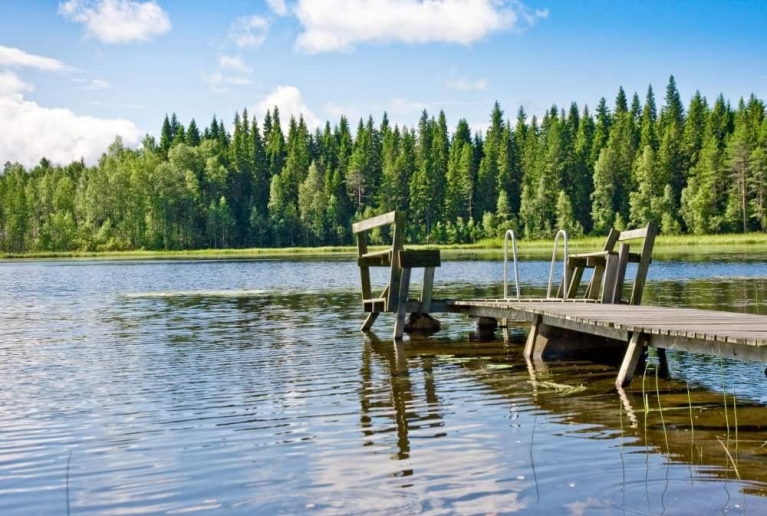 Lago na Finlândia