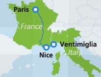 Travel Between France Italy Spain France Italy Spain Train