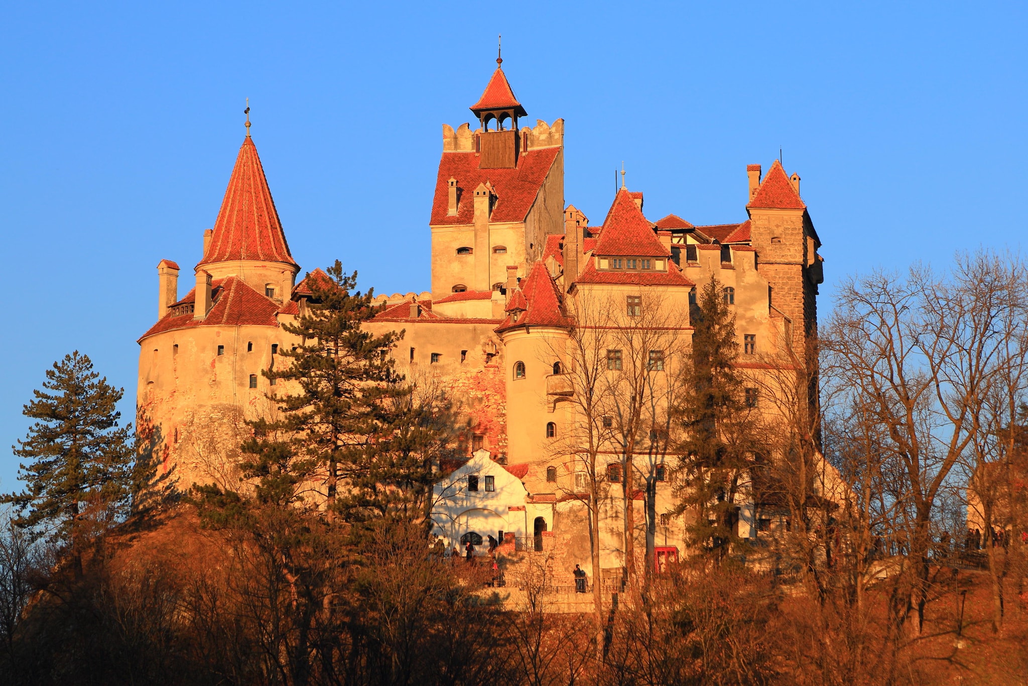 Castelo de Bran ao pôr-do-sol