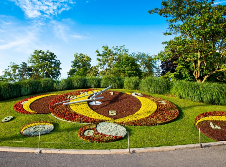 ジュネーブの花時計（L'horloge fleurie）