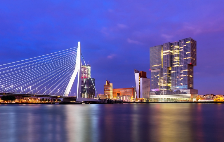     Skyline of Rotterdam  
