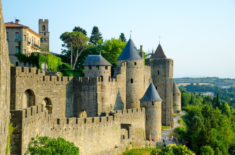 A fortaleza medieval de Carcassonne