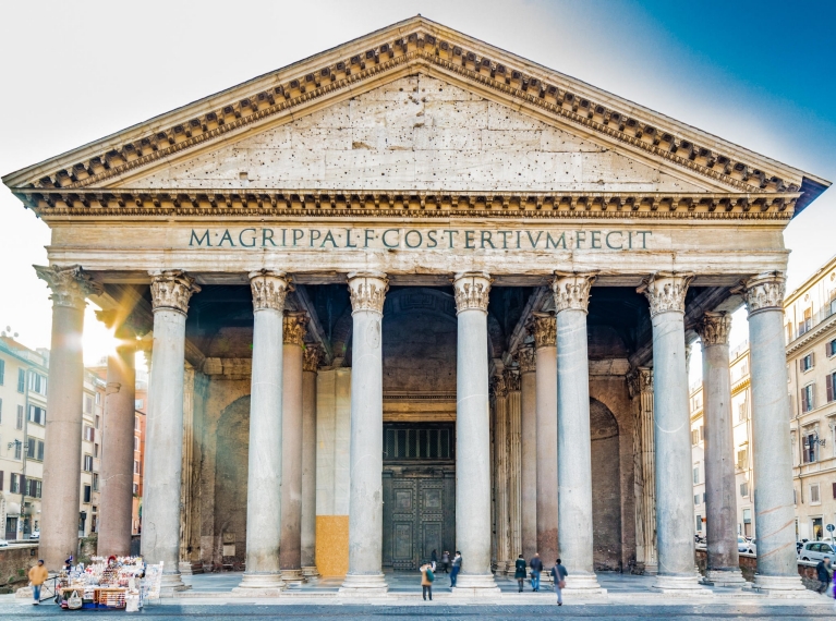 The Pantheon at first sunlight | Ancient History Tour