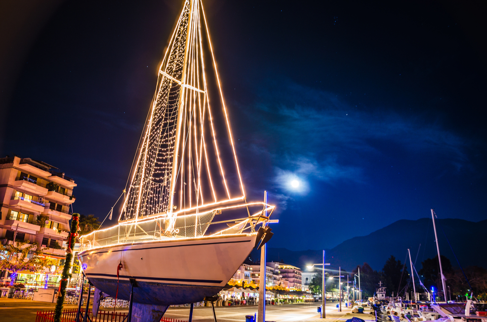 Decorated ship in Greece (by Shutterstock)
