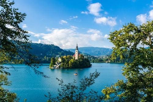 Lake Bled in summer