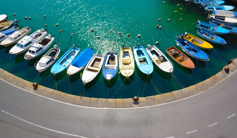 The docks of Piran