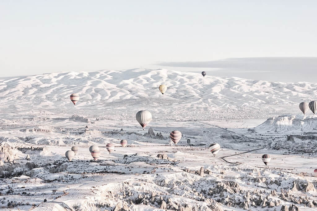 Hot air balloons in Cappadocia