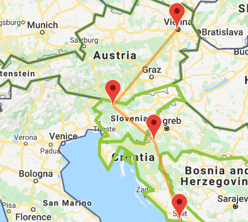 Central European beauty map