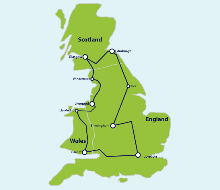 train travel time london to glasgow