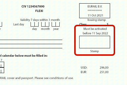 how to use your Eurail paper Pass 1
