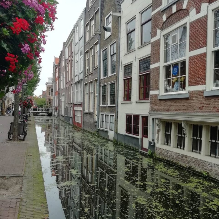 City canal in the Netherlands