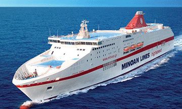Descontos nas balsas da Minoan Lines