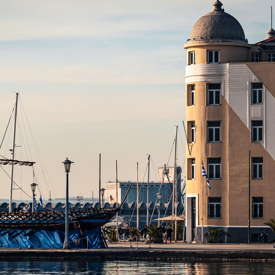 The ancient ship Argo in the port of Volos | Best places to visit in Greece by train